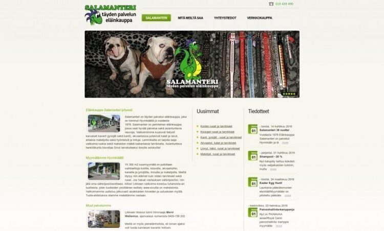 Eläinkauppa Salamanteri