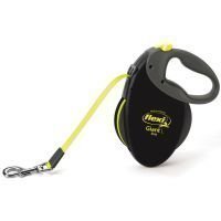 flexi Giant L Neon - 8 m - musta / neon