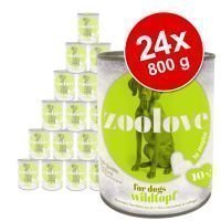 zoolove-säästöpakkaus 24 x 800 g - Trio di Carne