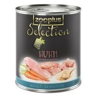zooplus Selection Adult Sensitive: kana & riisi - 24 x 800 g